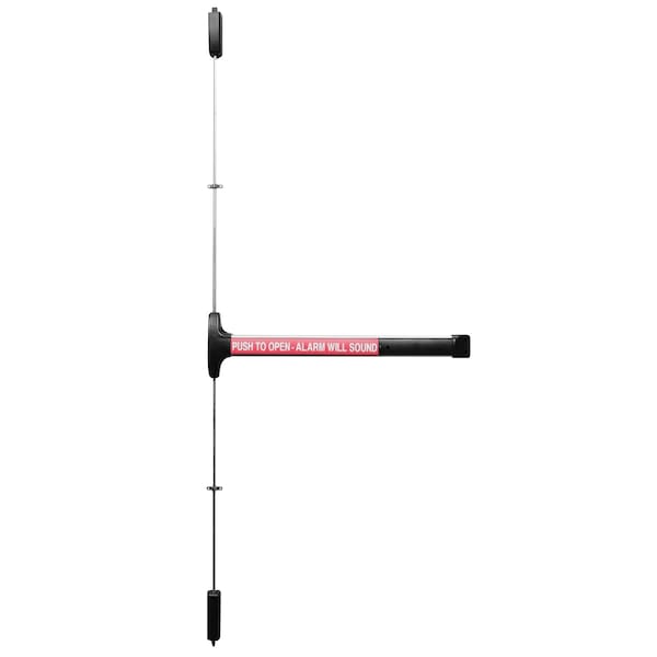 Alarmed Vertical Rod Panic Device, Keyless, Less Dogging, US28